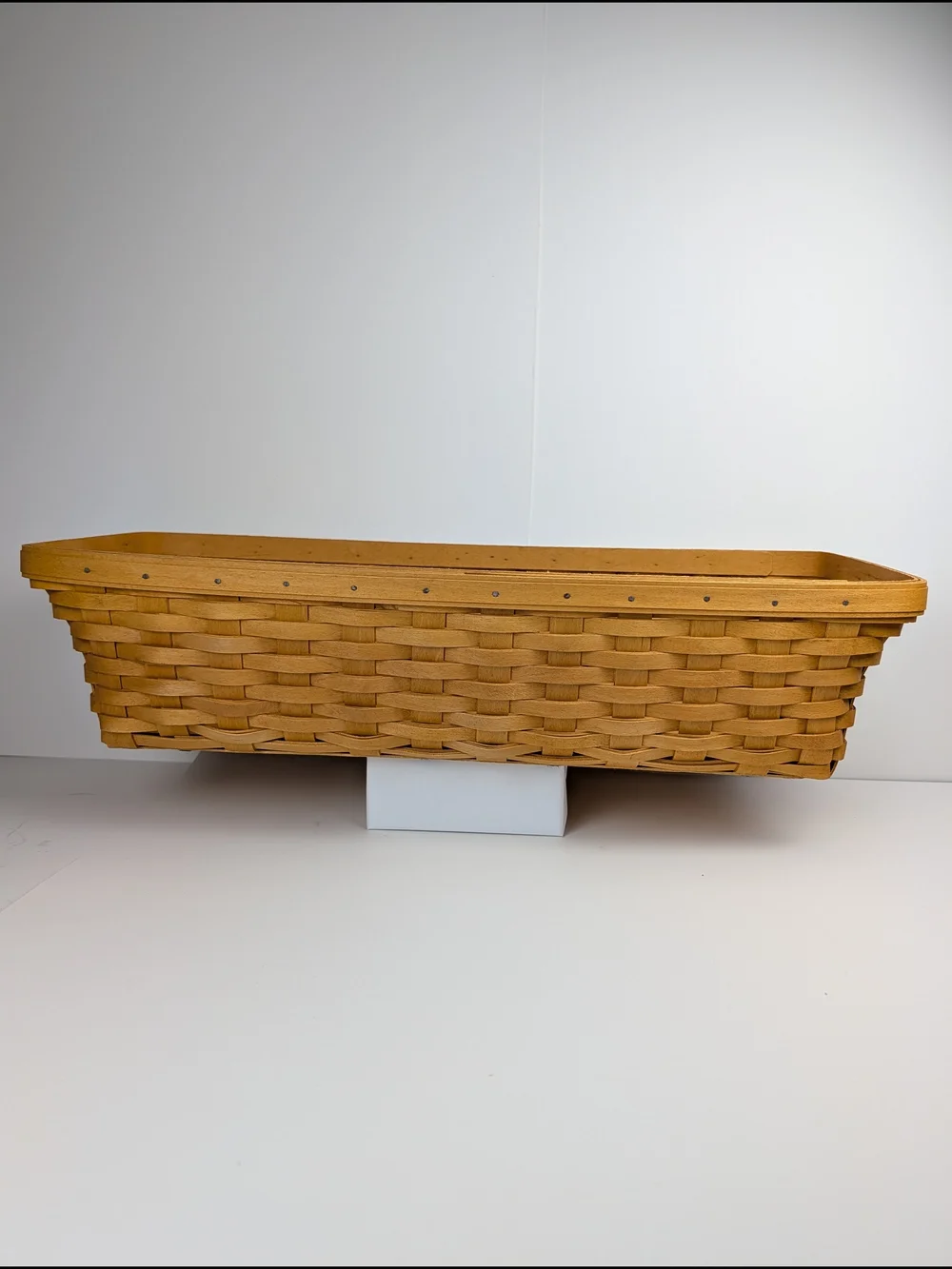 Longaberger Window Box Basket/Awning Stripe Liner & 2 Pc Set Planter Protectors